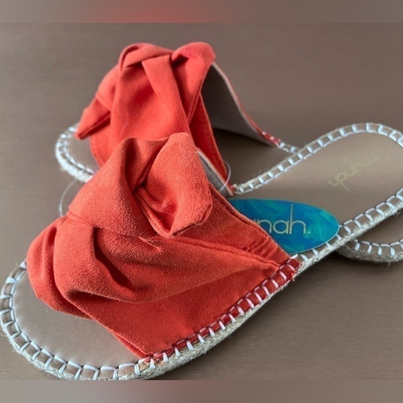 Mynah spray orange slide sandal - Picture 2 of 2